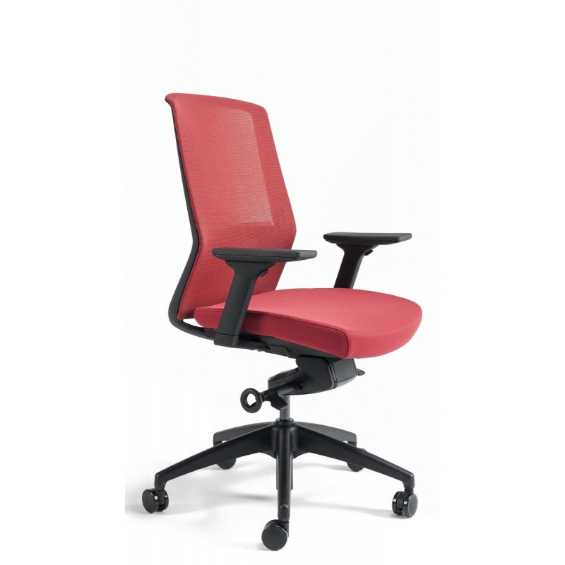 Kancelárska ergonomická stolička BESTUHL J17 BLACK — viac farieb - Farebné prevedenie J17 BLACK: Modrá