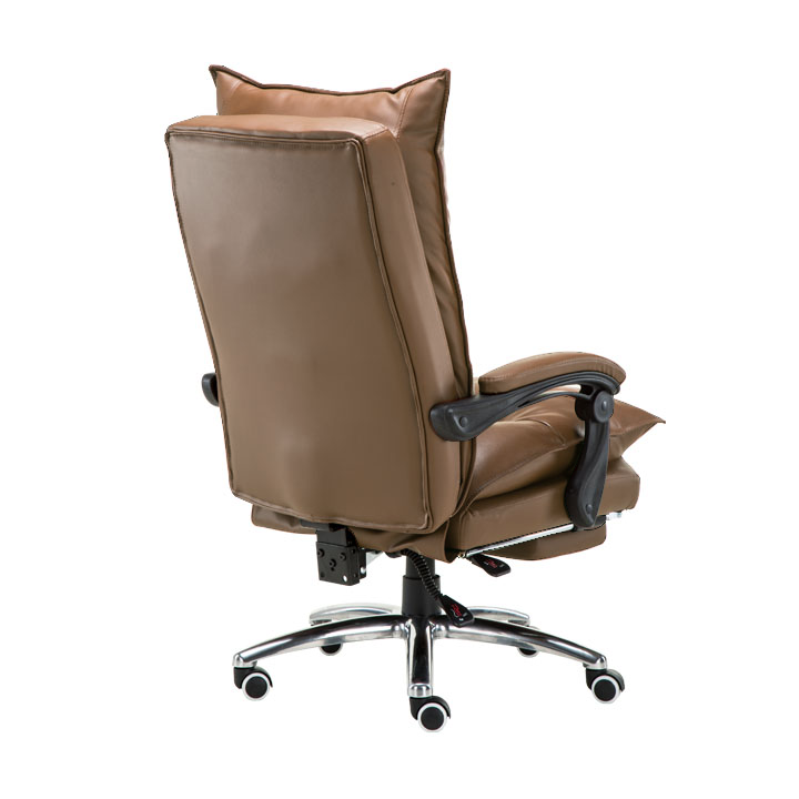 Kancelárske kreslo DRAKE — PU koža, hnedá