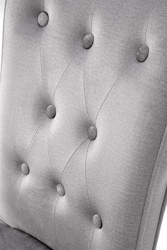 Jedálenská čalúnená stolička VERMONT - masív, látka, šedá