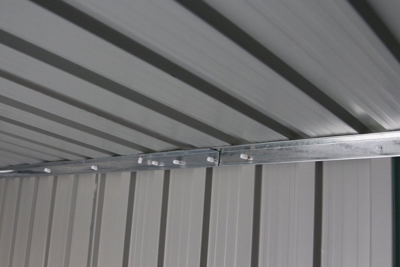 Zahradní domek ARCHERA –⁠ kov, šedá, 213x195x127 cm