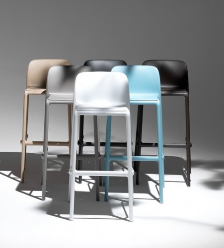 Barová židle FARO — plast, nosnost 200 kg, více barev