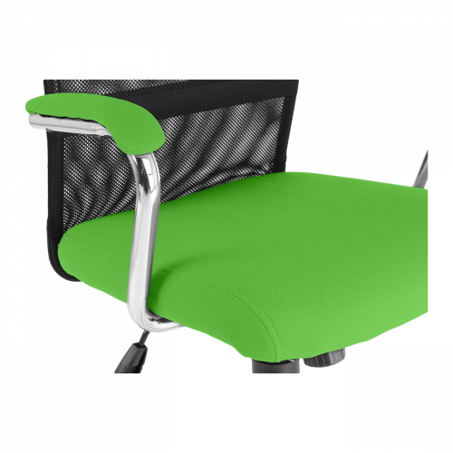 Dětská židle LUNA – látka, černo-zelená