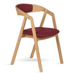 Křesílko GURU /2 dub – čalouněné, stohovatelné, více barev Stima