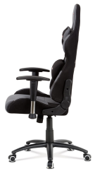 Herná stolička na kolieskach ERACER F01 - šedá / čierna