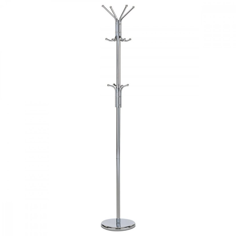 Vešiak stojanový DALIDA - 182 cm, kov, lesklý chróm