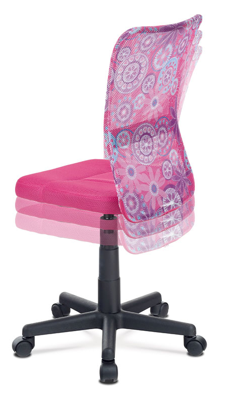 Dětská židle na kolečkách TINK – růžová Autronic