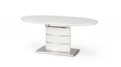 Jídelní kulatý rozkládací stůl ASPEN –? 140x90x76 (+40) Halmar