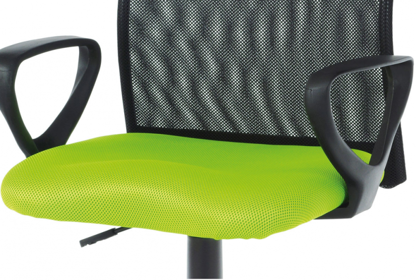 Kancelárska stolička na kolieskach PIX – čierna/zelená
