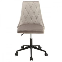 Detská otočná stolička JESSIE - látka, šedá