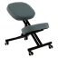 Ergonomická kľačka KILIAN – svetlosivá/čierna, látkový povrch