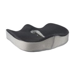 Ergonomický podsedák pod zadok - pamäťová pena, čierna / šedá