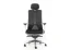 Kancelárska ergonomická stolička Sego EGO WHITE — čierna / biela, nosnosť 140 kg