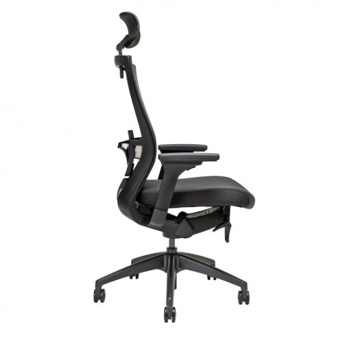 Kancelářská židle na kolečkách Office More MERENS SP – s područkami a opěrkou hlavy