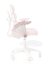 Dětská rostoucí židle GRIDDY — látka, bílá / růžová