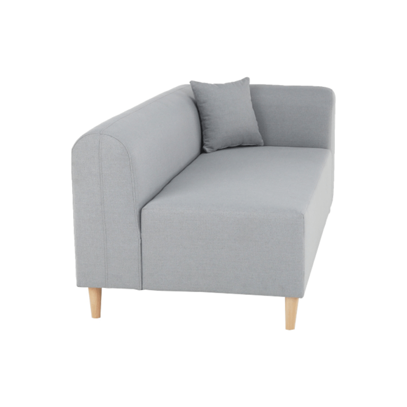 Rohová pohovka BROKEN – látka, šedá, pravá Kondela