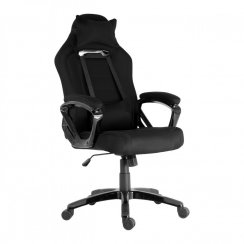 Herní židle A-RACER Q11 –⁠ látka, černá