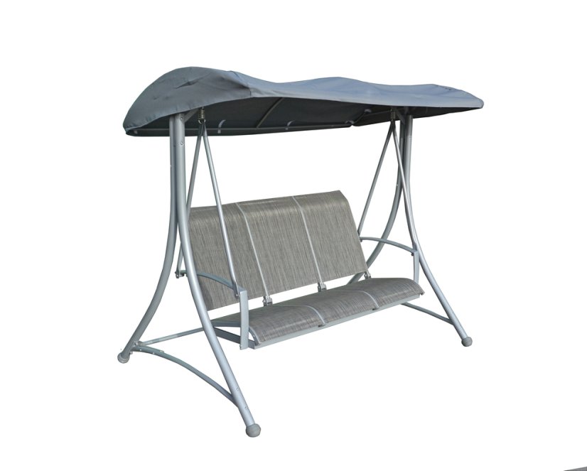 HOLLYWOOD zahradní houpačka kovová - šedá