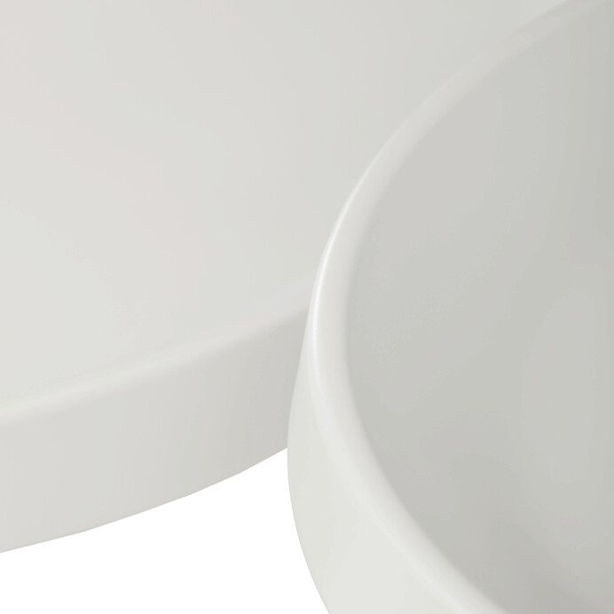 Elegantní bílý kovový konferenční stolek ARID – Autronic