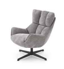 ORINOKO světle šedé relaxační křeslo s otočnou funkcí Halmar