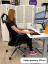 Kancelářská ergonomická židle BESSEL s podhlavníkem — síť, šedý plast, nosnost 120 kg, světle šedá MERCURY STAR