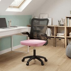 Dětská židle NINA – růžová síťovina, houpací mechanismus Autronic