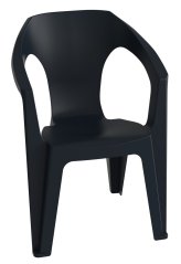 MARINA plastové křeslo - grafit