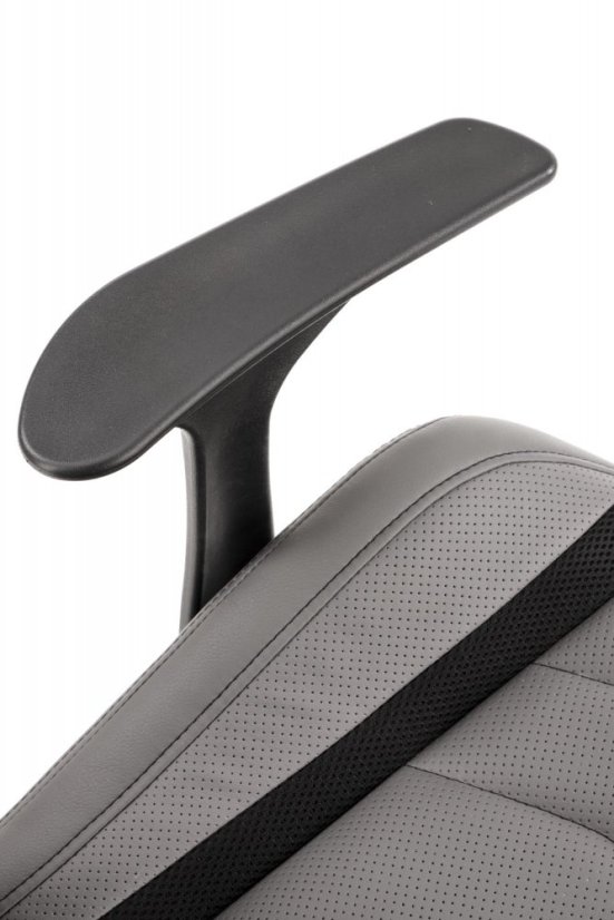 Kancelárska stolička TANGER — ekokoža, sivá