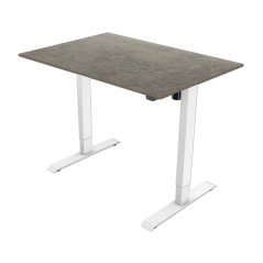 Deska k výškově stavitelnému stolu POWERTON — 140x75 cm, oxid