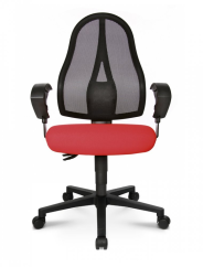 Ergonomická židle Topstar OPEN POINT SY s plochým sedákem — G23 šedá Topstar