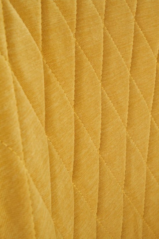 Jedálenská stolička MANGO - kov, látka, žltá