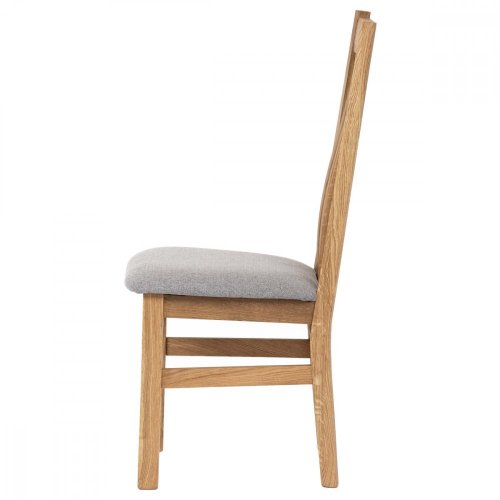 Jedálenská stolička FLINT — masív dub, látka, viac farieb - Barevné varianty sedáku FLINT: Hnedá