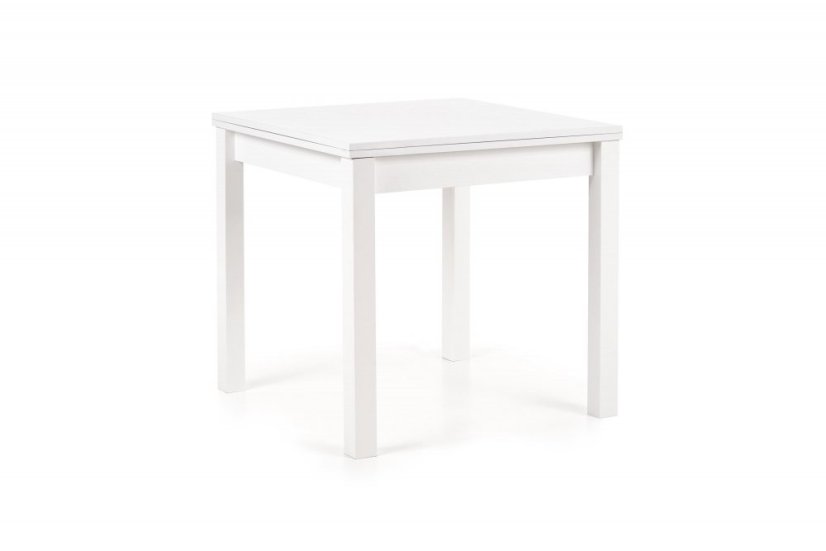 Jídelní rozkládací stůl GRACJAN - 80x80+80, MDF, bílá Halmar