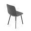 Elegantná jedálenská stolička NOX – sivý zamat, čierny kov Autronic