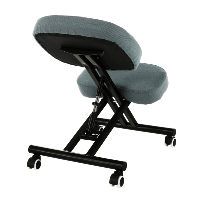 Ergonomická kľačka KILIAN – svetlosivá/čierna, látkový povrch - Farba: Šedá
