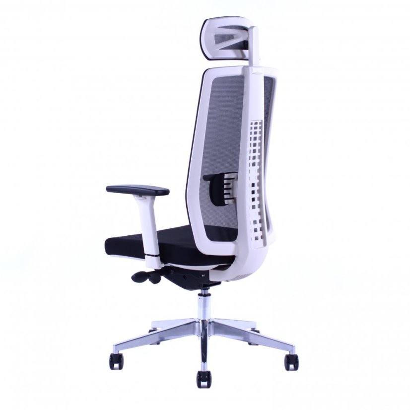 Kancelárska ergonomická stolička Sego SPIRIT W — biela, nosnosť 130 kg