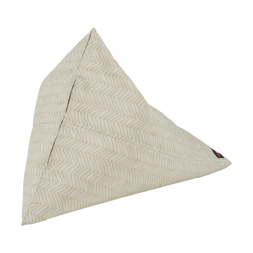 Sedací vak BRESTO — 90×110×90, béžová látka