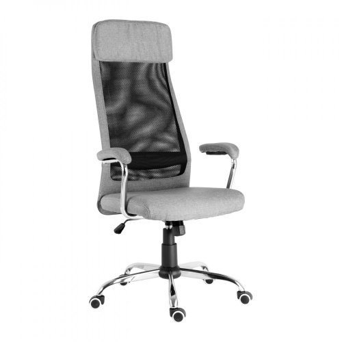 Otočná kancelářská židle DAKOTA – látka, šedá