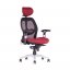 Ergonomická kancelářská židle na kolečkách Office Pro SATURN – s područkami, více barev - Čalounění  Saturn: NET vínová