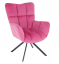 Designové otočné relaxační křeslo KOMODO — kov, více barev - Barevné varianty křesla KOMODO: Růžová/černá