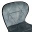 Barová židle GLAMORA — kov, látka, modrá
