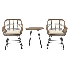 Zahradní set 1+2 RATTANIA – polyratan, přírodní Autronic