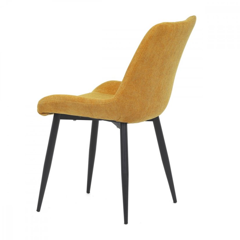 Jedálenská stolička MIREN — látka, kov, viac farieb - Farby MIREN: Žltá