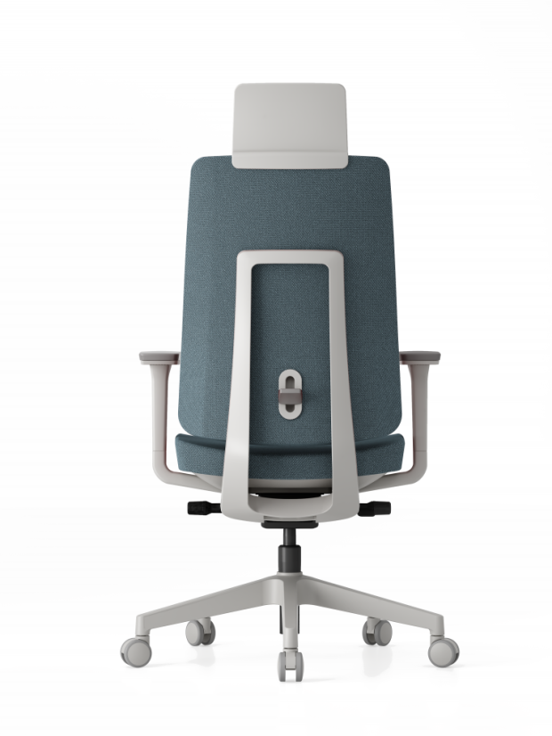Kancelárska ergonomická stolička K50 — biela, viac farieb - Barevné provedení K50 White: Červená