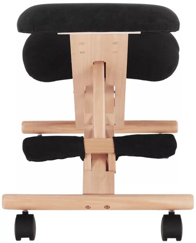 Ergonomická stolička na kľačanie GROCO – čierna/buková