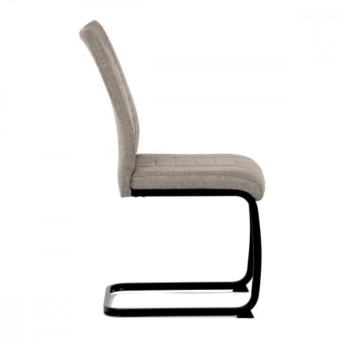 Jídelní židle MINATA — kov, látka, více barev - Barvy Minata: Lanýžová