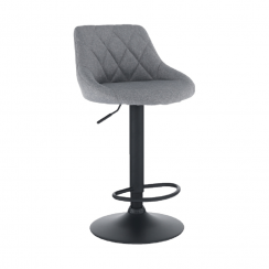 Barová stolička TERKAN — ekokoža/kov, viac farieb