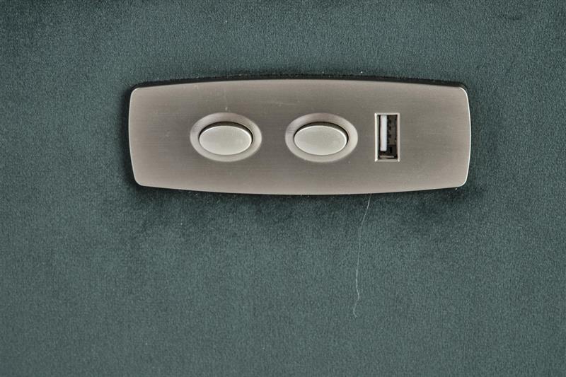 TV křeslo SEMIR s elektrickým polohováním - látka, zelená Halmar