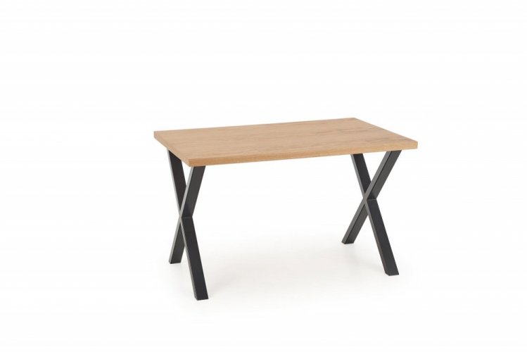 Jídelní stůl APEX –⁠ 120x78x76, přírodní dub, černý