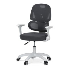 Dětská židle LOLA -  s výškově nastavitelným šedým síťovaným sedákem Autronic