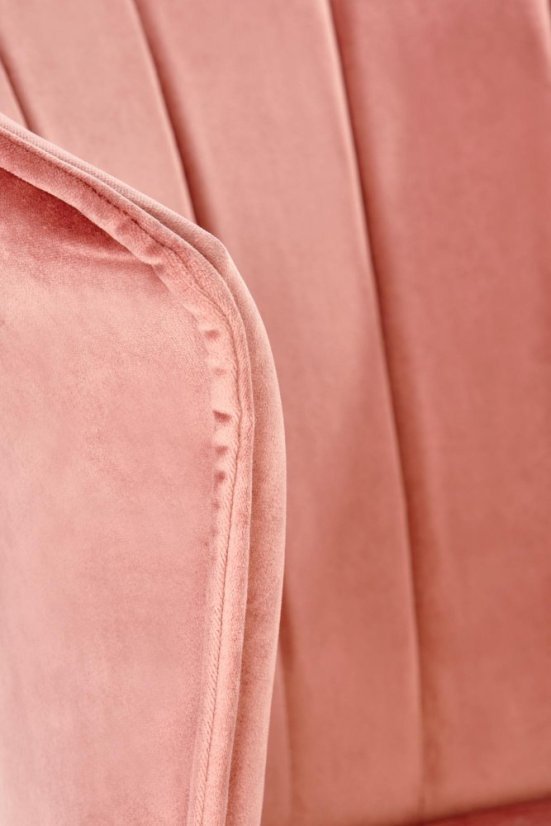 Kancelárska otočná stolička PASCO — zamat, ružová